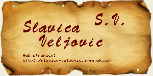 Slavica Veljović vizit kartica